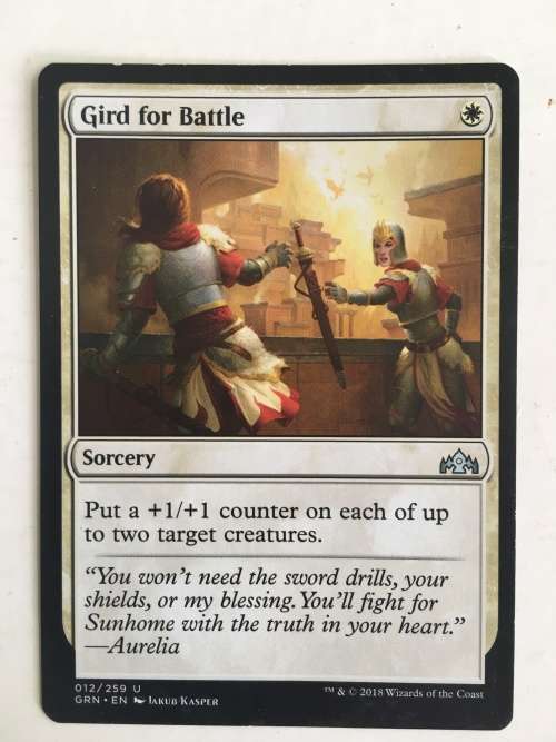 MAGIC THE GATHERING - GIRD FOR BATTLE - WITH COVER