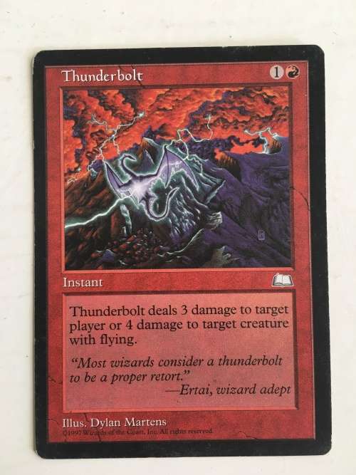 MAGIC THE GATHERING - THUNDERBOLT - AND FREE COVER
