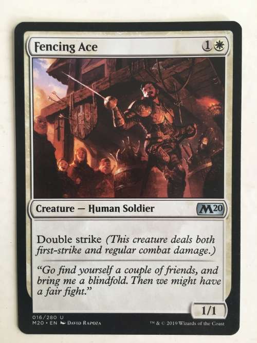 MAGIC THE GATHERING - FENCING ACE - FREE COVER