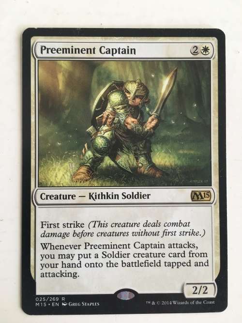 MAGIC THE GATHERING - PREEMINENT CAPTAIN - FREE COVER