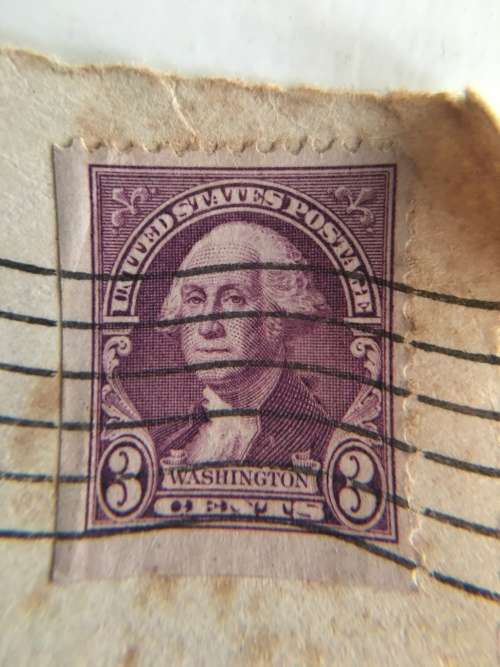 AMERICA - GEORGE WASHINGTON USED 3c STAMP - 1932