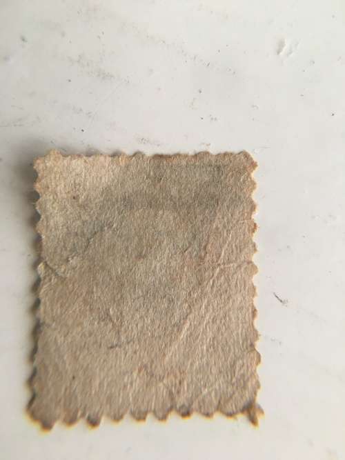 AMERICA USED 1 CENT FRANKLIN STAMP  PRINTED OVER