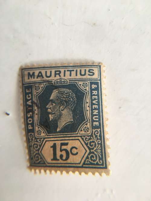 MAURITIUS USED KING GEORGE 15c STAMP