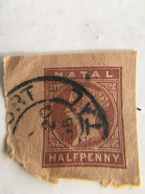 SOUTH AFRICA - NATAL - QUEEN VICTORIA HALF PENNY STAMP