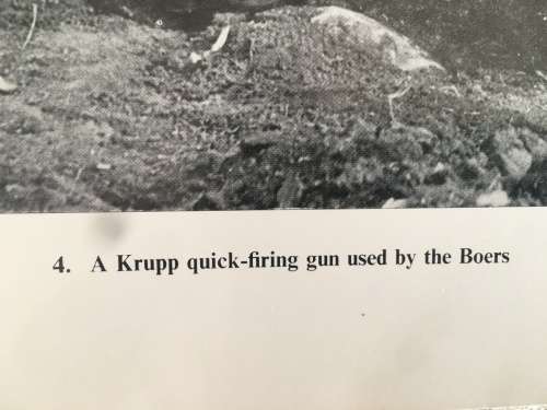LOVELY SHELL COLLECTORS ITEM - BOER WAR POSTER -  KRUPP QUICK-FIRING GUN USED BY THE BOERS 39CX 31CM