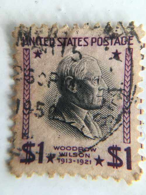 AMERICA USED WOODROW WILSON 1$  STAMP