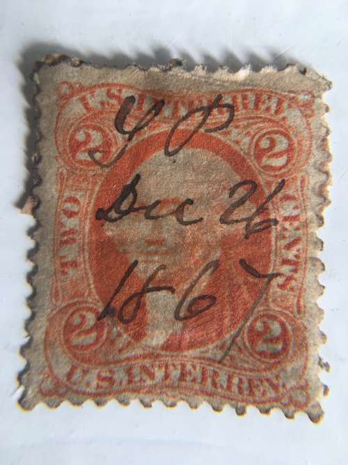 AMERICA - THOMAS G. HUNT - 1869 USED STAMP