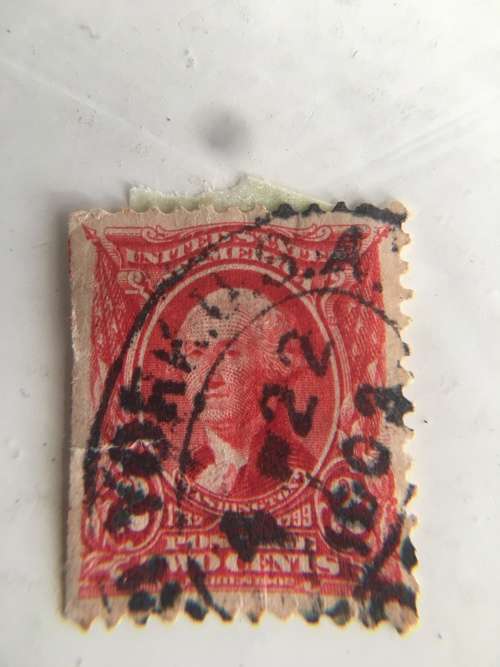 AMERICA USED GEORGE WASHINGTON  2c STAMP