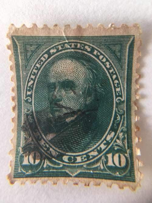 AMERICA - DANIEL WEBSTER USED 10c STAMP