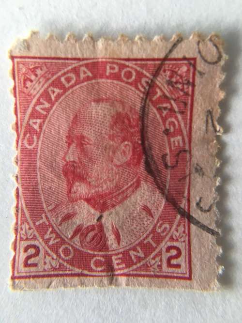 CANADA USED KING EDWARD USED 2c STAMP