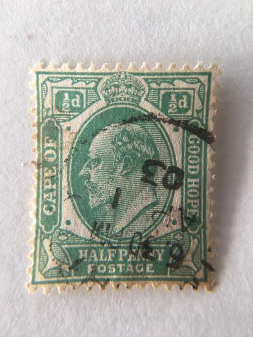 CAPE OF GOOD HOPE / SOUTH AFRICA 1902 KING EDWARD VII USED  STAMP