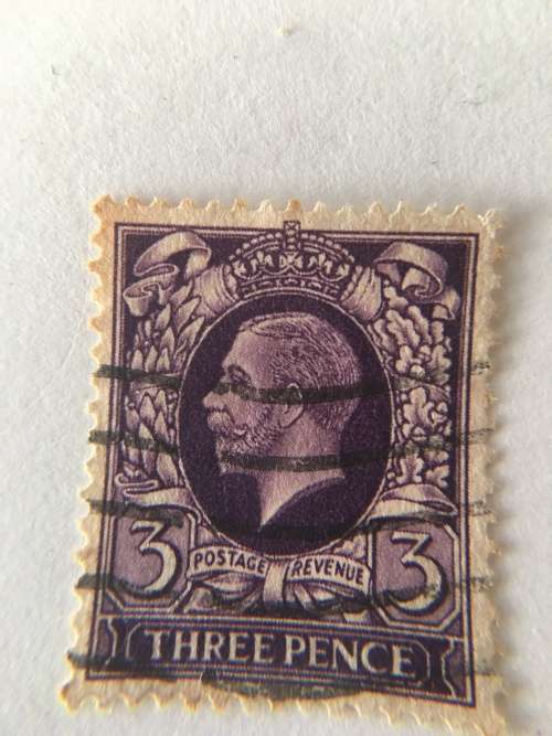 GREAT BRITAIN - KING GEORGE USED 3 PENCE 1912 STAMP