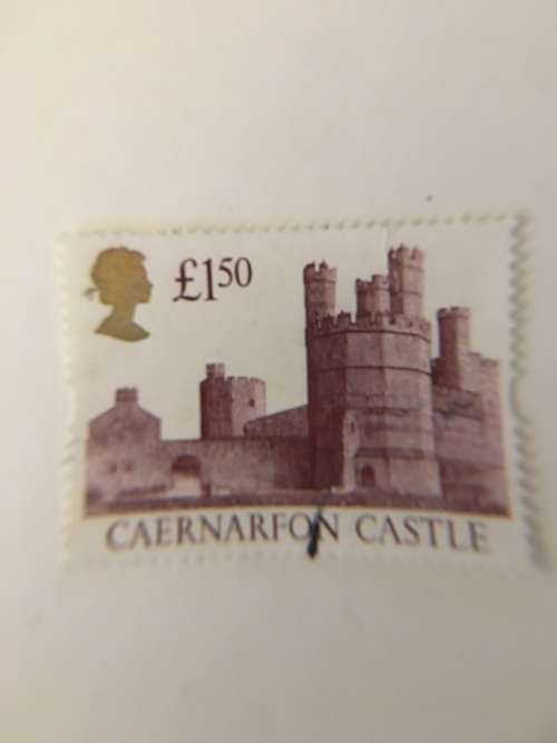 GREAT BRITAIN USED STAMP - CAERNARFON CASTLE