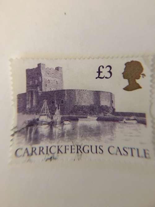 GREAT BRITAIN - USED STAMP  CARRICKFERGUS CASTLE USED STAMP