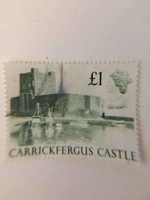 GREAT BRITAIN - USED  CARRICKFERGUS  CASTLE  STAMP