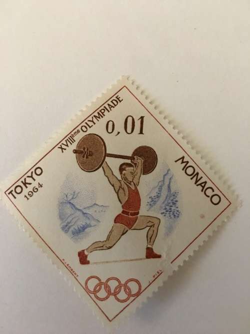MONACO UNUSED 1964 OLYMPICS STAMP