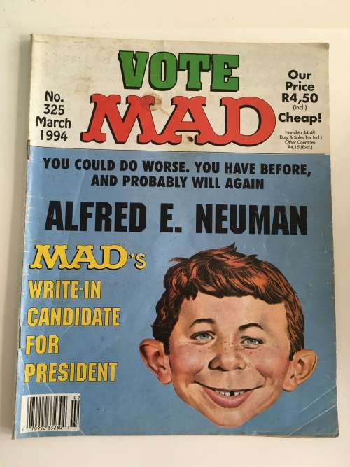 VINTAGE MAD - VOTE MAD NO. 325 - 1994