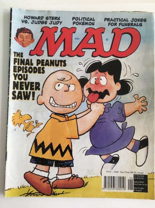 VINTAGE MAD MAGAZINE - THE FINAL PEANUTS -  NO. 372 - 2000