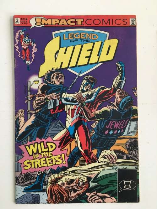 IMPACT COMICS - LEGEND OF THE SHIELD -  NO. 3 -  1991