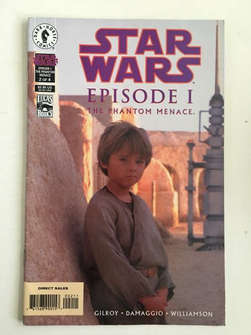 DARK HORSE COMICS - STAR WARS EPISODE  1 -  1999 - 2 PRINTED AUTOS  AND 1 REAL ONE