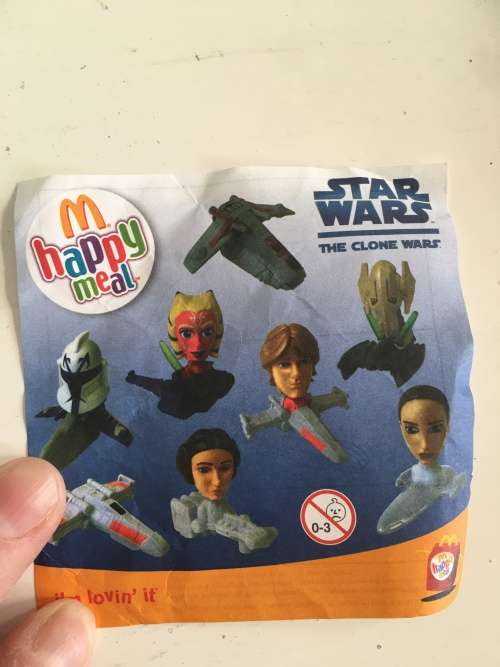 LOVELY MC DONALDS HAPPY MEAL STAR WARS - THE CLONE WARS - FIGHTER PLANE 2008