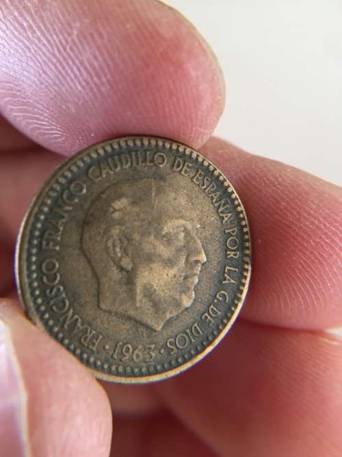 SPAIN 1963 PESETA COIN