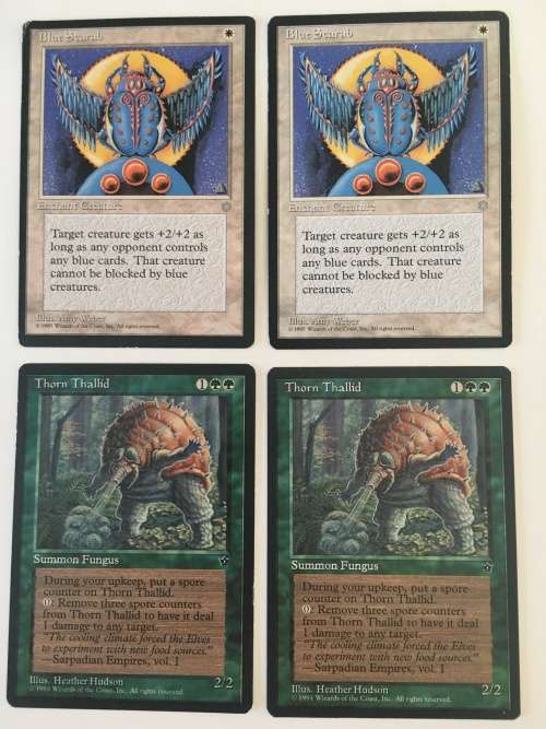 MAGIC THE GATHERING - THORN THALID / BLUE SCARAB
