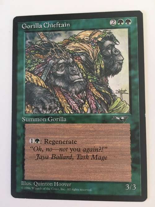 MAGIC THE GATHERING -  2 HALF SETS - GORILLA CHIEFTAIN / INDESTRUCTIBLE AURA