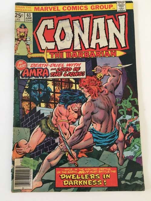 MARVEL COMICS - CONAN THE BARBARIAN -  VOL. 1  NO. 63 - 1976