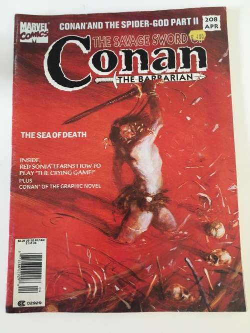 MARVEL COMICS - CONAN THE BARBARIAN - THE SAVAGE SWORD - VOL. 1  NO. 208  - 1993