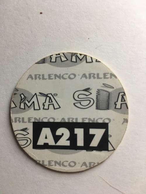 VINTAGE RUGBY TAZO - BY ARLENCO NO. A217