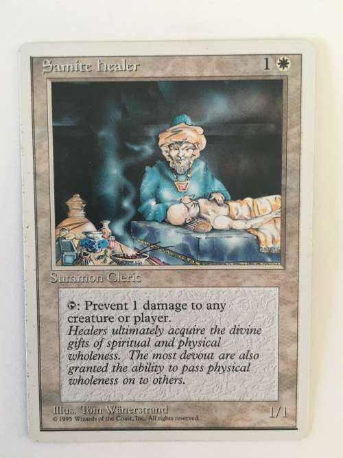 MAGIC THE GATHERING  - 2 HALF SETS - SAMITE HEALER X2 - GORILLA BERSERKERS X2