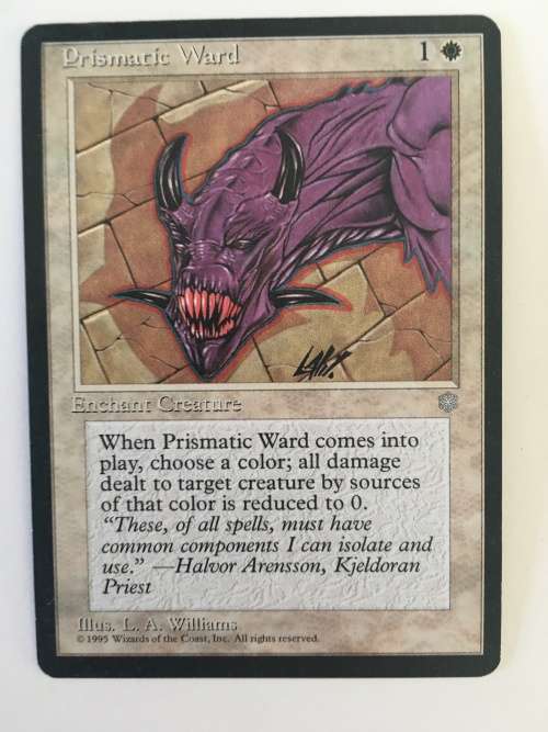 MAGIC THE GATHERING -  2 HALF SETS -  PRISMATIC WARD X 2 - FOLK OF AN-HAVVA X 2