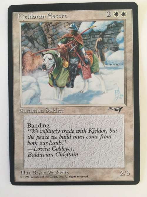 MAGIC THE GATHERING - 2 HALF SETS - KJELDORAN ESCORT X 2 - THORN THALLID X 2