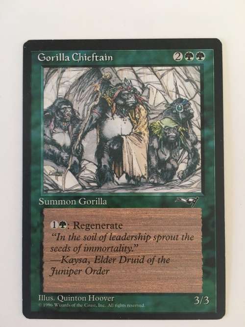 MAGIC THE GATHERING  - 2 HALF SETS -  ABBEY MATRON X 2 - GORILLA CHIEFTAIN X2