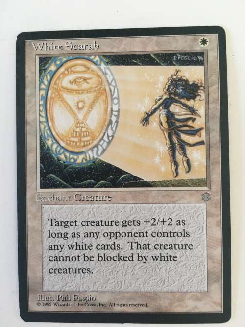 MAGIC THE GATHERING  - 2 HALF SETS -   BRAINWASH X 2 - WHTE AND GREEN SCARAB
