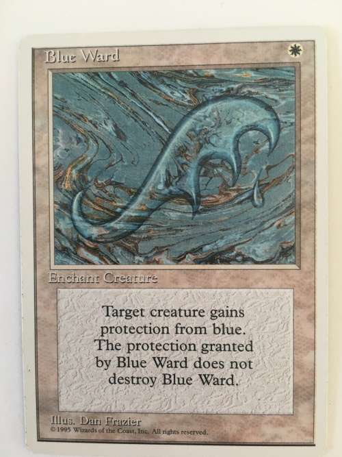 MAGIC THE GATHERING - 2 HALF SETS - THALLID X 2 - WHITE WARD AND BLUE WARD X2