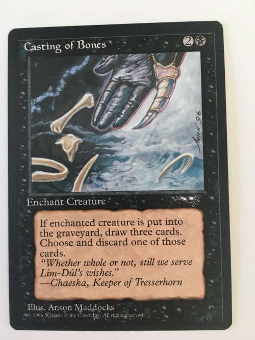 MAGIC THE GATHERING  2 HALF SETS - ICATIAN JAVELINEERS X 2 - CASTING OF BONES X 2