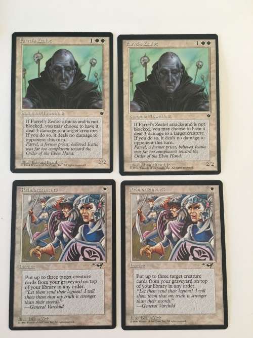 MAGIC THE GATHERING  - 2 HALF SETS -  FARREL``S  ZEALOT X 2