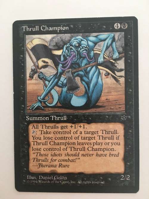 MAGIC THE GATHERING - THRULL CHAMPION - FALLEN EMPIRES
