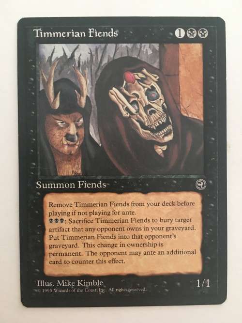 MAGIC THE GATHERING - TIMMERIAN FIENDS - HOMELANDS