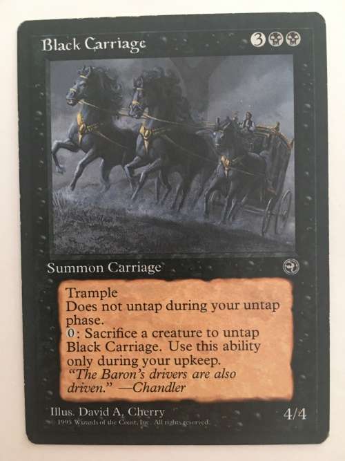 MAGIC THE GATHERING - BLACK CARRIAGE - HOMELANDS