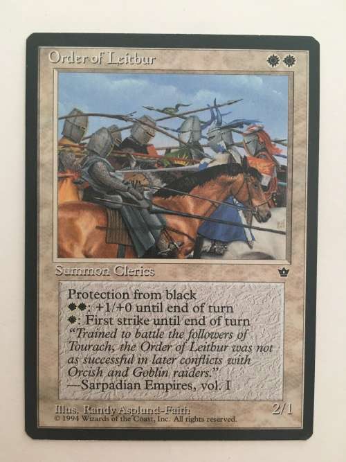 MAGIC THE GATHERING - ORDER OF LEITBUR - FALLEN EMPIRES