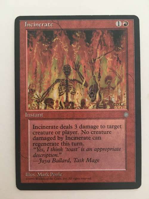 MAGIC  THE GATHERING  - INCINERATE - ICE AGE