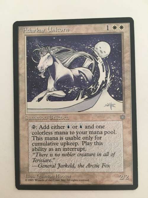 MAGIC THE GATHERING - ADARKAR UNICORN - ICE AGE