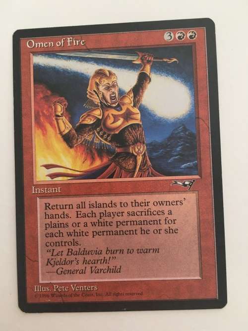 MAGIC THE GATHERING - OMEN OF FIRE - ALLIANCES