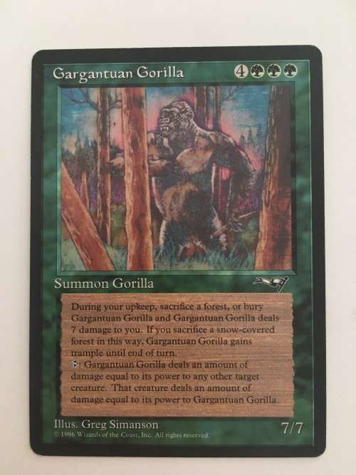 MAGIC THE GATHERING - GARGANTUAN GORILLA - ALLIANCES