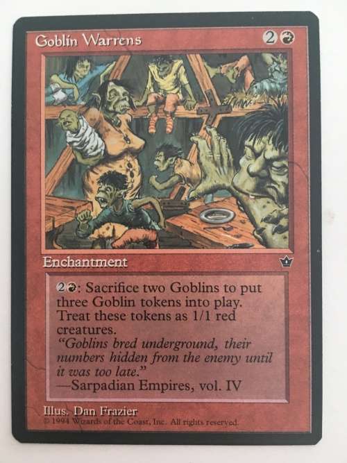 MAGIC THE GATHERING - GOBLIN WARRENS - FALLEN EMPIRES
