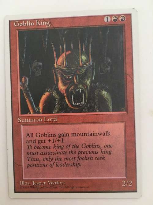 MAGIC THE GATHERING - GOBLIN KING - 4TH EDITION