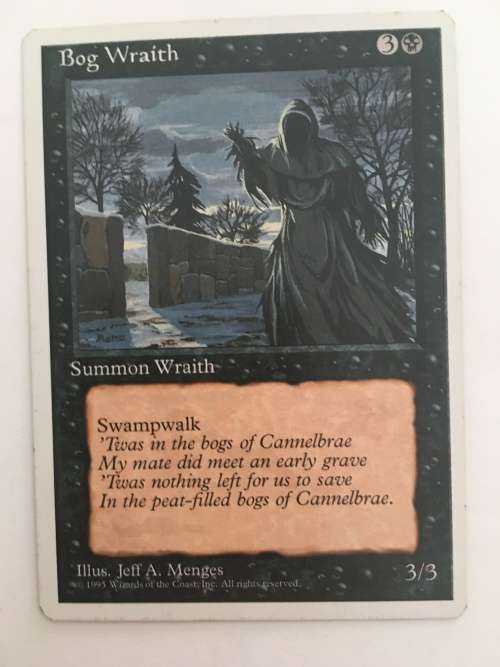 MAGIC THE GATHERING - BOG WRAITH - 4TH EDITION